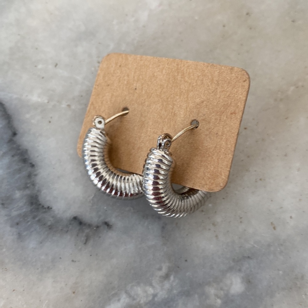 Silver Hoop For The Gilded Earrings - Picture 3 of 4